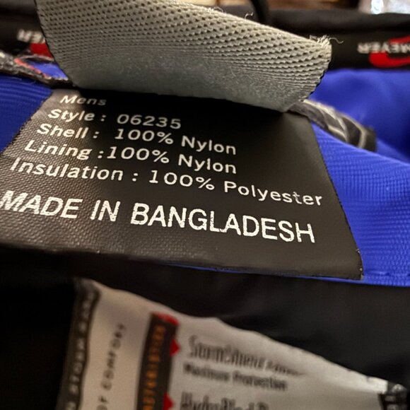 OBERMEYER Mens Small Winter Jacket‎ Blue Insulated Hooded Zip Ski Storm Shield - Picture 12 of 12